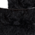 Set of Two 12" X 20" Black Sheepskin Lumbar Throw Pillows - 608219397449