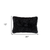 Set of Two 12" X 20" Black Sheepskin Lumbar Throw Pillows - 608219397449