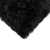 Set of Two 12" X 20" Black Sheepskin Lumbar Throw Pillows - 608219397449