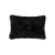 Set of Two 12" X 20" Black Sheepskin Lumbar Throw Pillows - 608219397449