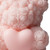 4" Pink Coconut Hibiscus Scented Dimensional Teddy Bear Candle - 880016781960