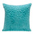 Homeroots Home Decor Aqua Quilted Velvet Geo Decorative Throw Pillow, 20 x 20 x 4 Inches