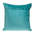 Homeroots Home Decor Aqua Quilted Velvet Geo Decorative Throw Pillow, 20 x 20 x 4 Inches