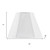 White Linen Piped Empire Lamp Shade - 880016876352