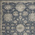 9' X 12' Beige and Blue Floral Medallion Power Loom Area Rug - 608219221928