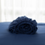 Navy Linen Queen Fitted sheet - 608219108977