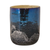 Navy Abstract Glass Tabletop Pillar Candle Holder - 880016767711