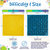 Large Blue Jigsaw & Large Yellow Honeycomb eMat Lick Mat Bundle - 810216026172