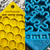 Large Blue Jigsaw & Large Yellow Honeycomb eMat Lick Mat Bundle - 810216026172