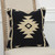 Homeroots Home Decor Black Beige Tribal Woven Down Filled Throw Pillow, Black Beige, 18 x 18 Inches