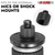 Mic Stand Adapter 12 Pieces 5/8 Female to 3/8 Male Screw Thread Conversion Connector - 810144131160