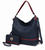 Blake two-tone whip stitches Vegan Leather Women's Shoulder bag  with Wallet - 726667356594