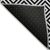 8' X 10' Black And Ivory Geometric Washable Indoor Outdoor Area Rug - 608219239831