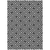8' X 10' Black And Ivory Geometric Washable Indoor Outdoor Area Rug - 608219239831