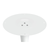 36" White Rounded Manufactured Wood and Metal Bar Table - 606114799573