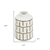 Geometric Round Ceramic Table Vase - 880016423884