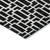 8' Black And Ivory Round Geometric Washable Indoor Outdoor Area Rug - 608219130329