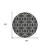 8' Black And Ivory Round Geometric Washable Indoor Outdoor Area Rug - 608219130329
