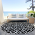 8' Black And Ivory Round Geometric Washable Indoor Outdoor Area Rug - 608219130329