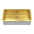 9" X 30" Gold Stainless Steel Undermount Kitchen Sink - 880024837758