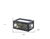 Faux Leather And Glass Nine Section Checkered Watch Box With Metal Accents - 880016744743