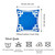 18" Blue and White Throw Pillow Cover