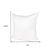 20" White Cotton Down Blend Throw Pillow Insert - 880016693539