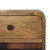 12" Oak Solid Wood One Drawer Floating Nightstand