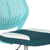 Teal Adjustable Height Swivel Rolling Office Chair - 880016768183