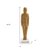 21" Gold And White Aluminum And Marble Mummy Tabletop Sculpture - 880016694710