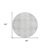 8' Round Ivory Round Geometric Washable Non Skid Indoor Outdoor Area Rug - 608219045968