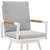 43" Light Gray Metal Swivel Outdoor Counter Height Bar chair with Footrest - 608219062071
