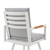 43" Light Gray Metal Swivel Outdoor Counter Height Bar chair with Footrest - 608219062071