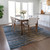 9' X 12' Blue Brown And Sky Blue Striped Washable Indoor Outdoor Area Rug - 608219293222