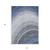 10' X 14' Denim Blue And Navy Blue Abstract Washable Indoor Outdoor Area Rug