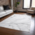 10' X 14' Gray Abstract Washable Non Skid Indoor Outdoor Area Rug