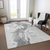 10' X 14' Gray And Silver Abstract Washable Indoor Outdoor Area Rug - 880016432060