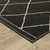 8' Charcoal And Ivory Trellis Runner Rug - 608219075705