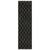 8' Charcoal And Ivory Trellis Runner Rug - 608219075705