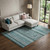 10' X 14' Teal And Ivory Southwestern Washable Area Rug With UV Protection - 880024813929