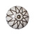 Set of Eight Brown Ceramic And Metal Drawer Pull Knobs - 608219344092