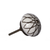 Set of Eight Brown Ceramic And Metal Drawer Pull Knobs - 608219344092