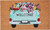 17" X 29" Brown Aqua And Red Floral Welcome Outdoor Coir Door Mat - 880024518688
