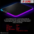 Gaming Mouse Pad RGB 12 Light Modes 2 Zone Desk Mouse Mat w Rubber Base - 810047163701