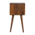 Solid Wood Square One Drawer Nightstand - 880016486872