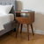 Solid Wood Square One Drawer Nightstand - 880016486872