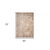 Floral Medallion Runner Rug With Fringe - 880016635683