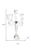 20" Clear Faceted Crystal Tabletop Candelabra Candle Holder - 880016414714