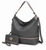 Blake two-tone whip stitches Vegan Leather Women's Shoulder bag  with Wallet - 726667356587