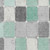 3' X 5' Mint Green And Gray Geometric Washable Indoor Outdoor Area Rug - 880016588637